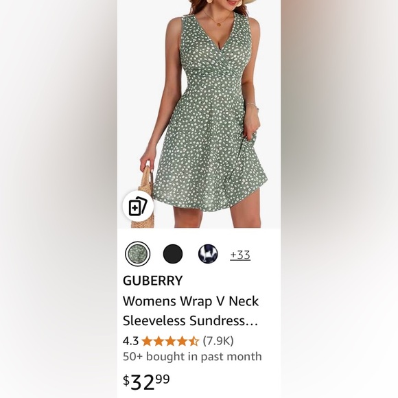 NWOT GUBERRY Floral Sleeveless Dress - Picture 3 of 15